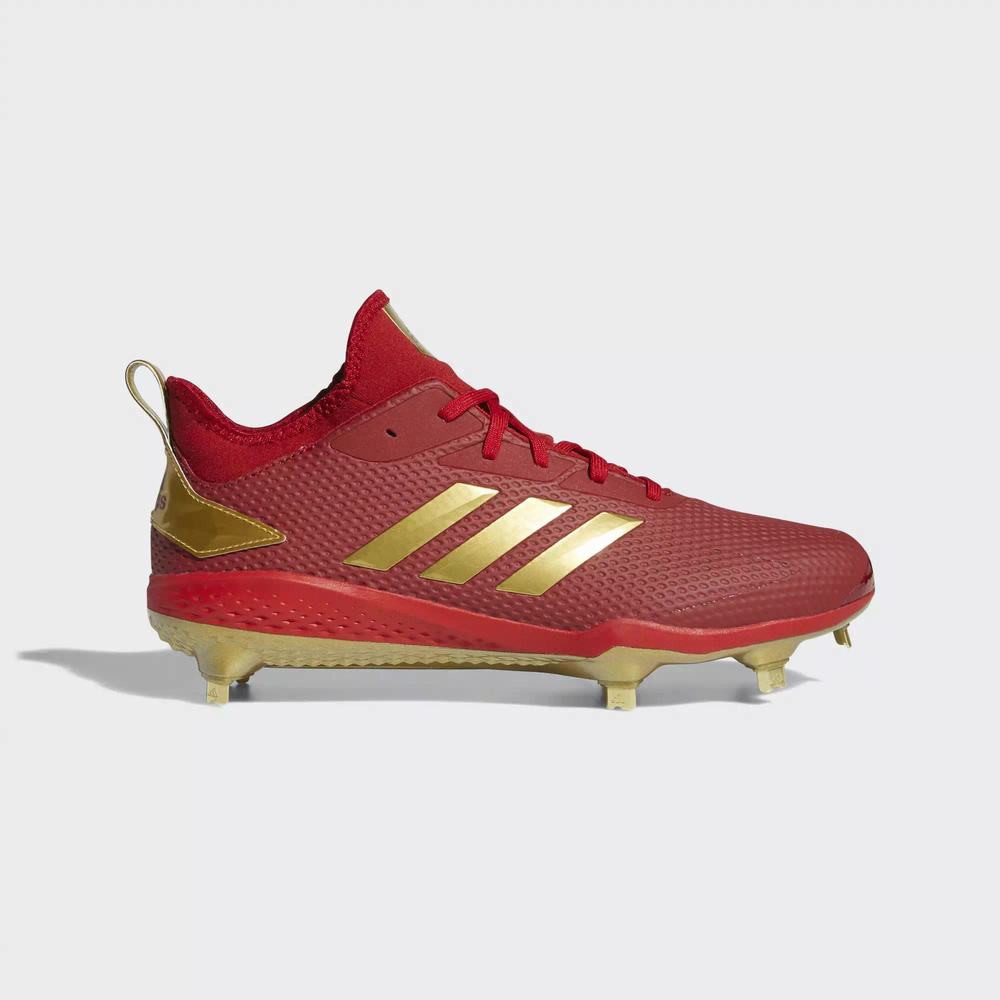 Adidas Adizero Afterburner V Spikes De Beisbol Rojos Para Hombre (MX-18645)